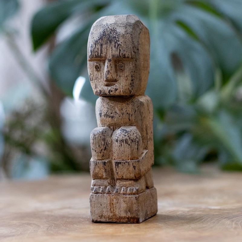 estatua timor oriental etnica madeira decorativo arte handmade wood ethnic sculpture 01