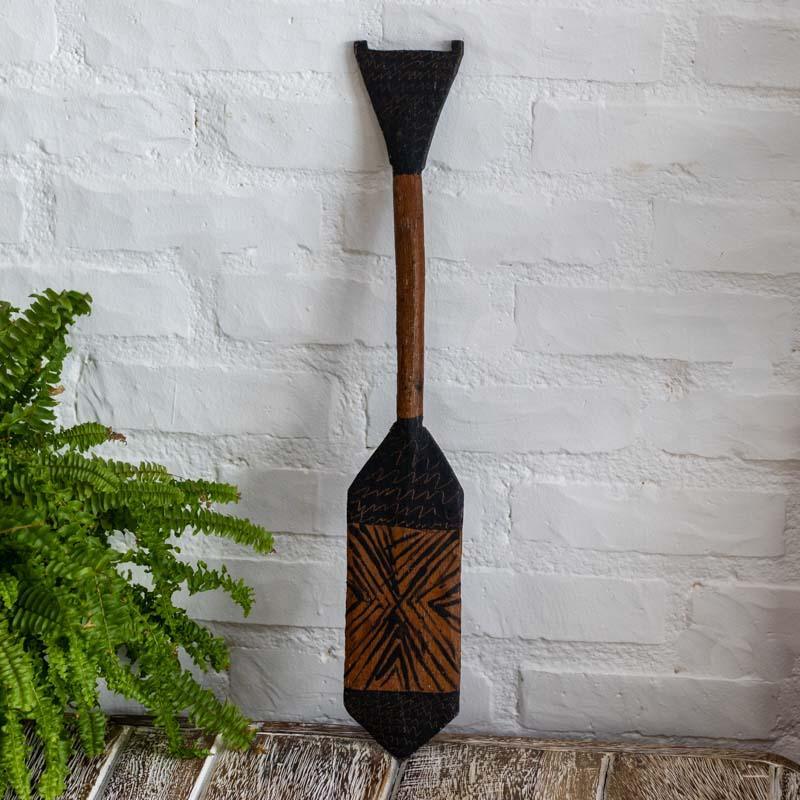 remo decorativo madeira artesanato ondigena parede nautica praia cultura etnica brasil loja artesintonia 01
