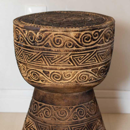 mesa madeira rustica artesanal entalhada etnico bali timor decoracao design interiores estilo balines decor home casa comprar loja artesintonia