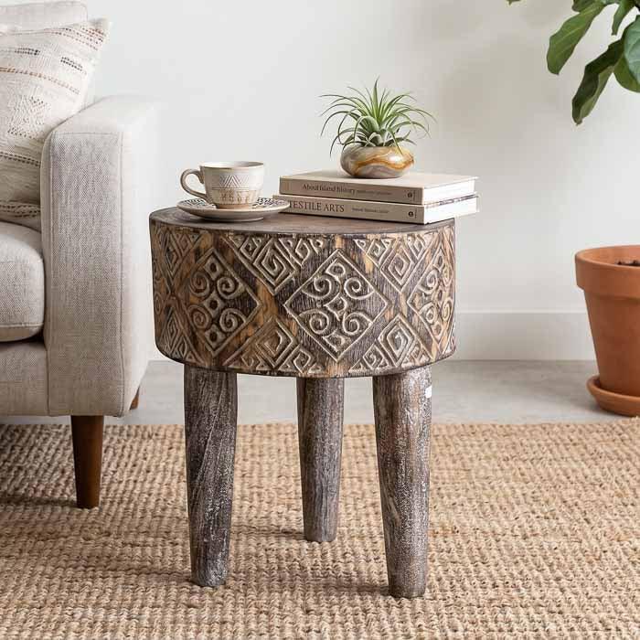 mesa centro madeira canto etnica 
 timor resistente artesanato bali indonesia decoracao sala casa varanda design interiores comprar loja artesintonia