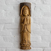 escultura artesanal entalhada madeira rustica natural buda meditacao zen espiritual nirvana decoracao ambientes casa loja artesintonia bali indonesia 01