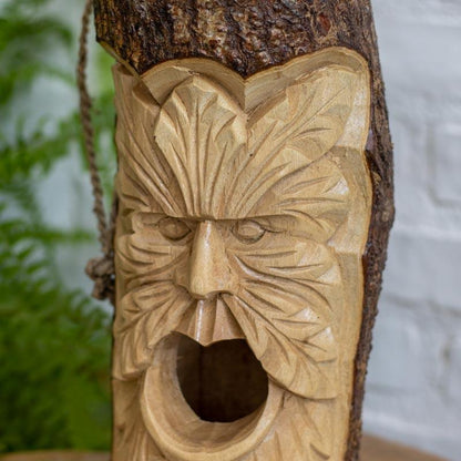 escultura casa greenman asas passaros jardim madeira tronco rustica decoracao garden natureza loja artesintonia 03