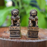 guardião guardiões peking leão leões fu beijing cidade proibida resina bronze china chinê arte decorativa