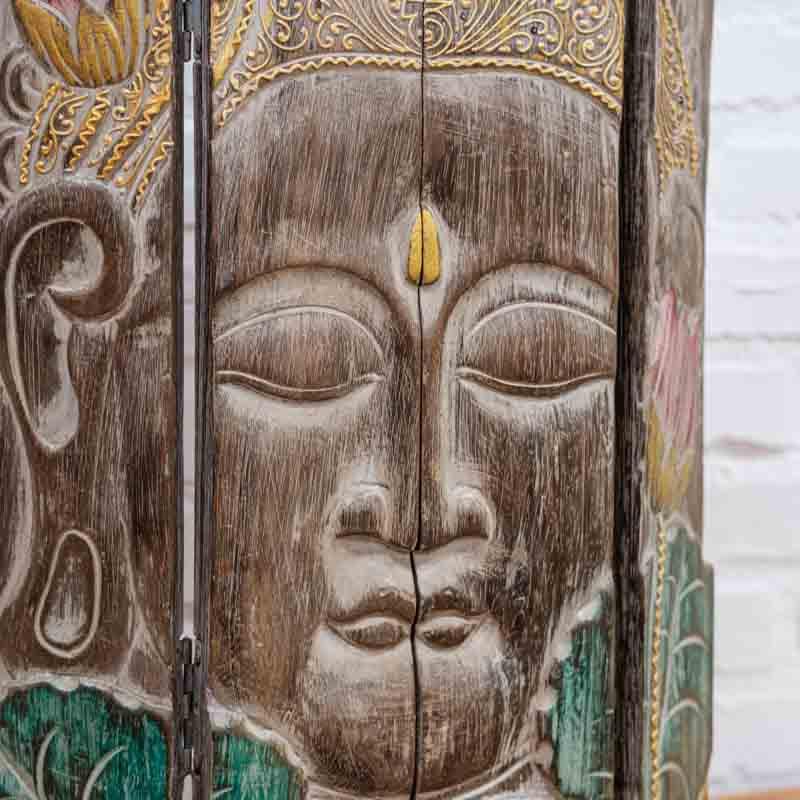 Painel Buda Bali em Madeira