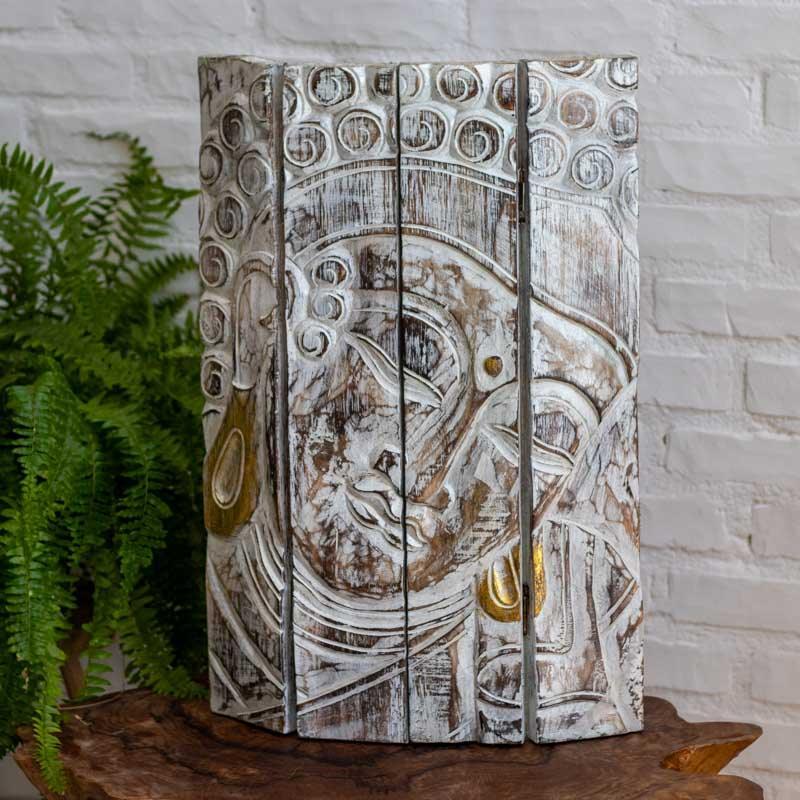painel madeira decorativo buda artesananto bali zen indonesia biombo meditacao loja artesintonia 01 