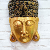 Cabeça de Buda em Madeira - Arte & Sintonia 2023, Bali - OKA, bali23, Budas, Budas / Monges, Indonésia / Bali, Madeira Albezia, mascaras decorativas