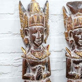Deixe a magia de Bali e a espiritualidade hindu invadirem seu ambiente com esse encantador casal Rama e Sita esculpido em madeira por habilidosos artesãos balineses 2