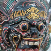 máscara de rímel barong oração balinesa protetor indonésia decoração parede paredes decoração objetos artesanais entalhados na madeira artesintonia 8