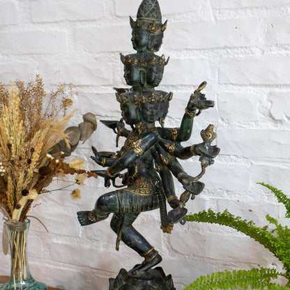 estatua shiva bronze esculpida deus hindu indonesia hindu god sculpture 02