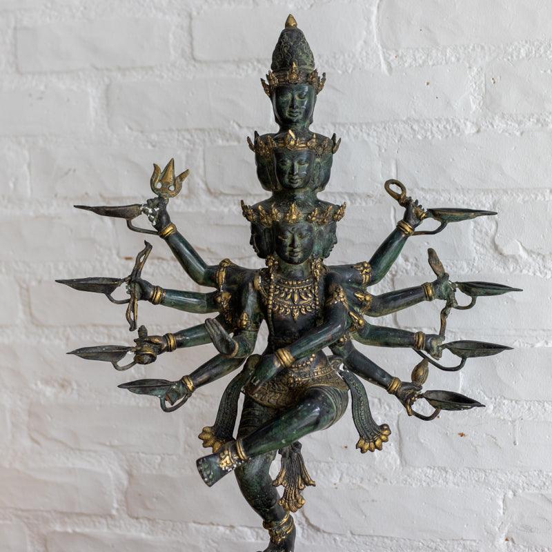 escultura bronze deus hindu shiva nataraja indonesia bali decoracao hindu god sculpture
