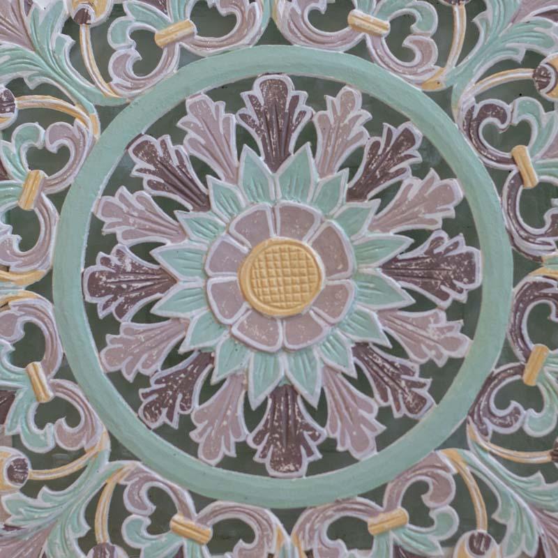 mandala antik pastel decoracao paredes balinesa indonesia objetos decorativos wall decoration carved 