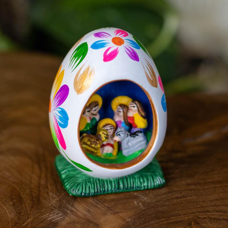 presépio ceramica artesanal decorativo peru arte natal pascoa religião cultura berço de cerâmica 02