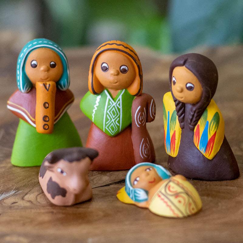 presépio ceramica artesanal decorativo peru arte natal pascoa religião cultura berço de cerâmica 04
