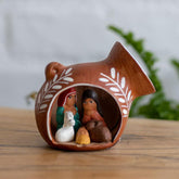 escultura ceramica sagrada familia jesus espiritual religiao uniao serenidade significado peru artesanato vaso loja artesintonia 01
