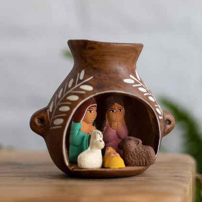 presépio inca ceramica peru cultura etnica arte ancestral pascoa natal religião artesintonia berço de cerâmica 01