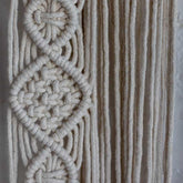 painel macramê decorativo parede fios linha tecelagem artesanal casa sala quarto 05