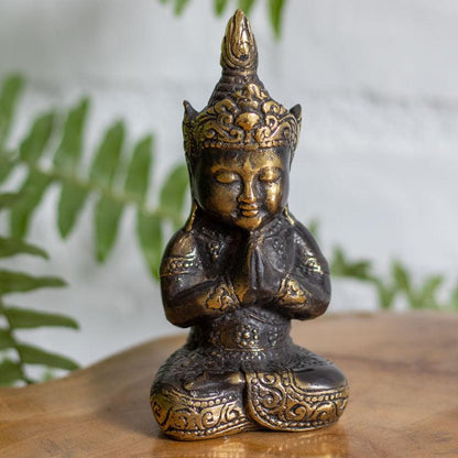 escultura bronze buda thailandes serenidade zen tranquilidade meditacao decoracao casa altar bali indonesia loja artesintonia 02