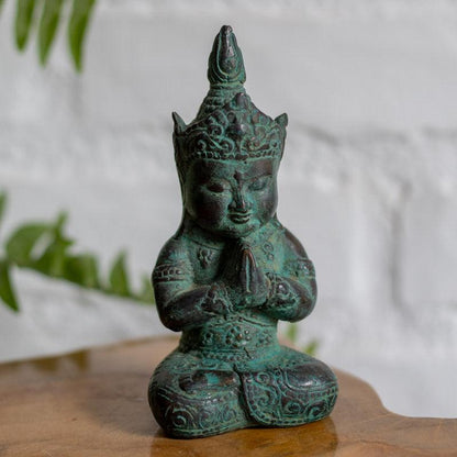 escultura bronze buda thailandes serenidade zen tranquilidade meditacao decoracao casa altar bali indonesia loja artesintonia 04