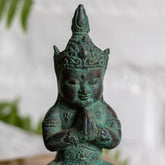 escultura bronze buda thailandes serenidade zen tranquilidade meditacao decoracao casa altar bali indonesia loja artesintonia 05
