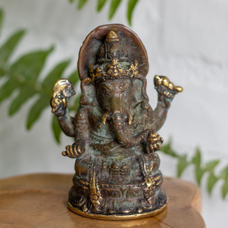 escultura deus ganesha prosperidade bronze barong protecao dualidade cultura bali indonesia altar devocao iluminacao elefante leao loja artesintonia 01