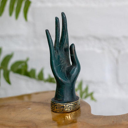 escultura maos objeto decorativo bronze bali indonesia aneis joias decoracao casa uniao amizade significado loja artesintonia 05