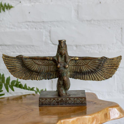 escultura deusa isis bronze bali indonesia materna mulher egito tradicao decoracao ambientes casa loja artesintonia 01
