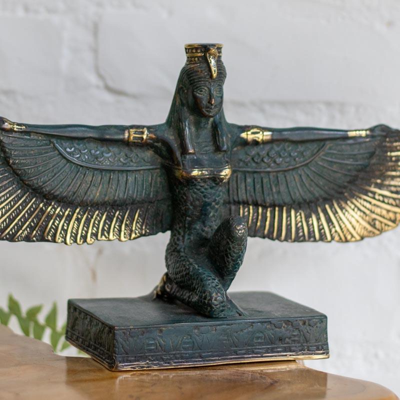 escultura deusa isis bronze bali indonesia materna mulher egito tradicao decoracao ambientes casa loja artesintonia 05
