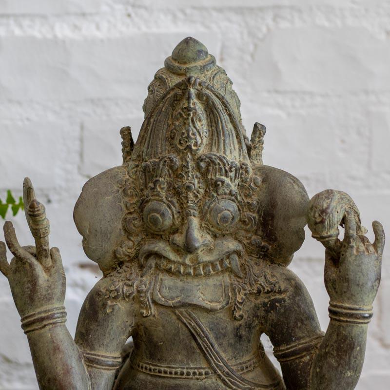 escultura deus ganesha prosperidade bronze barong protecao dualidade cultura bali indonesia altar devocao iluminacao elefante leao loja artesintonia 04
