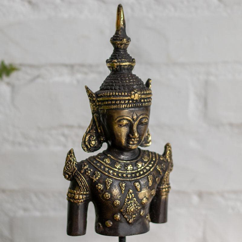 escultura buda thai busto bronze bali indonesia arte decoracao zen budismo feng shui decoracao casa loja artesintonia 02