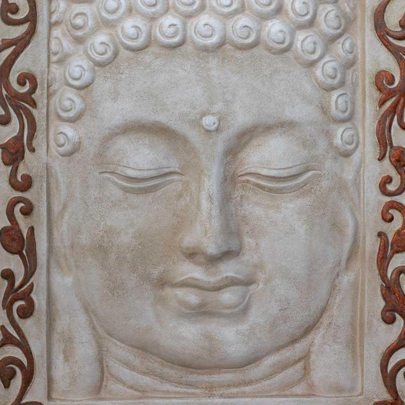 painel tela face buda fibrocimento jardim decoracao bali arte indonesia zen meditacao budismo design interiores feng shui artesanato comprar loja artesintonia 