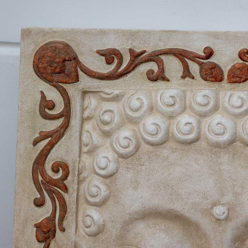 painel tela face buda fibrocimento jardim decoracao bali arte indonesia zen meditacao budismo design interiores feng shui artesanato comprar loja artesintonia 