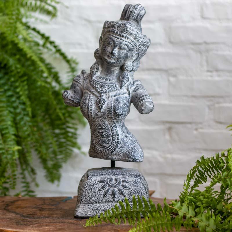 escultura deusa dewi sita hinduismo bali fertilidade decoração casa jardim loja artesintonia 01