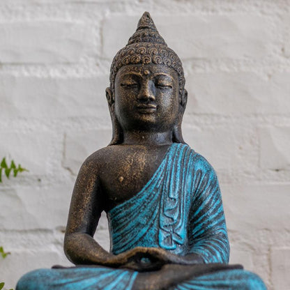 escultura-buda-zen-azul-medicina-budismo-espiritual-nirvana-meditacao-altar-decor 02