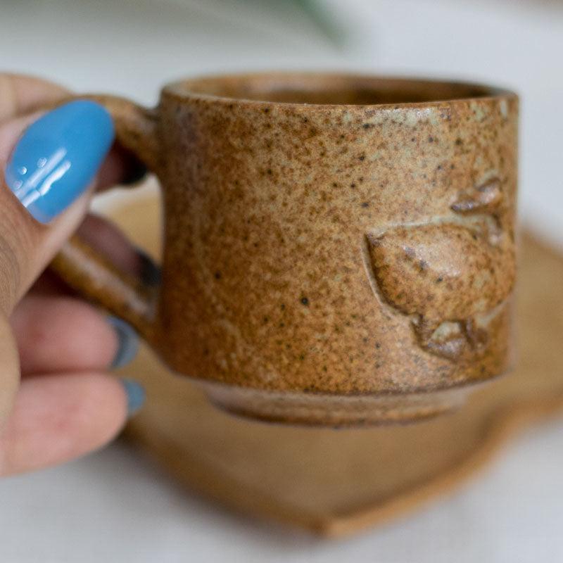Xicara pires conjunto ceramica artesanato bali indonesia pato simbolo cultura servir cafe mesa posta loja artesintonia 04
