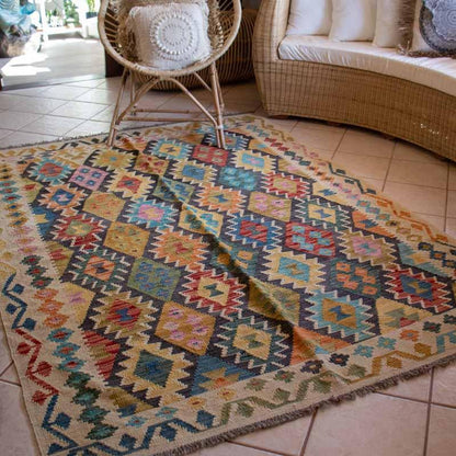 tapete kilim artesanal afegao arte decoração casa tradicao cultura textil algodao persa tecelagem beleza loja artesintonia 01