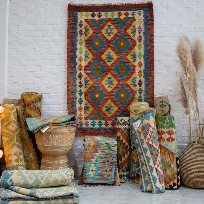 tapete kilim artesanal afegao arte decoracao casa tradicao cultura textil algodao persa tecelagem beleza loja artesintonia 04