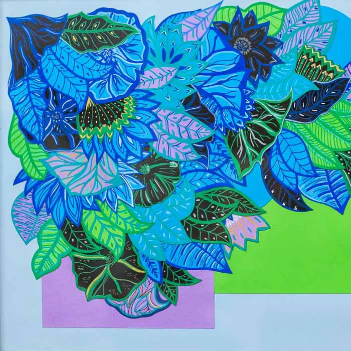 Quadro ecológico Florescer Cores com inspiração na natureza e flores.
