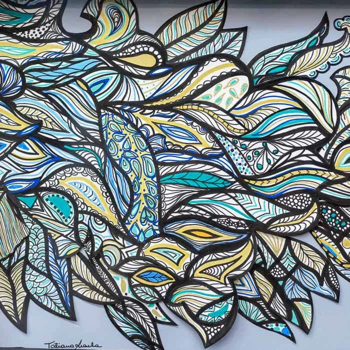 Quadro ecológico retangular modelo Fênix inspirado na natureza e flores 