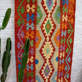 passadeira kilim artesanal paquistao arte decoração casa tradição cultura textil algodao persa tecelagem beleza loja artesintonia 03