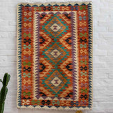 tapete kilim artesanal paquistao arte decoração casa tradição cultura textil algodao persa tecelagem beleza loja artesintonia 03