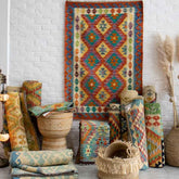 tapete kilim artesanal paquistao arte decoracao casa tradicao cultura textil algodao persa tecelagem beleza loja artesintonia 01