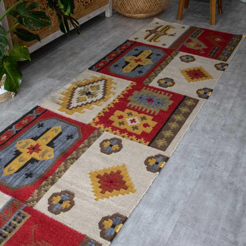 tapete passadeira kazak iraniano artesanal textil tecelagem tradição beleza cultura algodao la decoração casa loja artesintonia 01