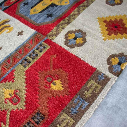 tapete passadeira kazak iraniano artesanal textil tecelagem tradição beleza cultura algodao la decoração casa loja artesintonia 02