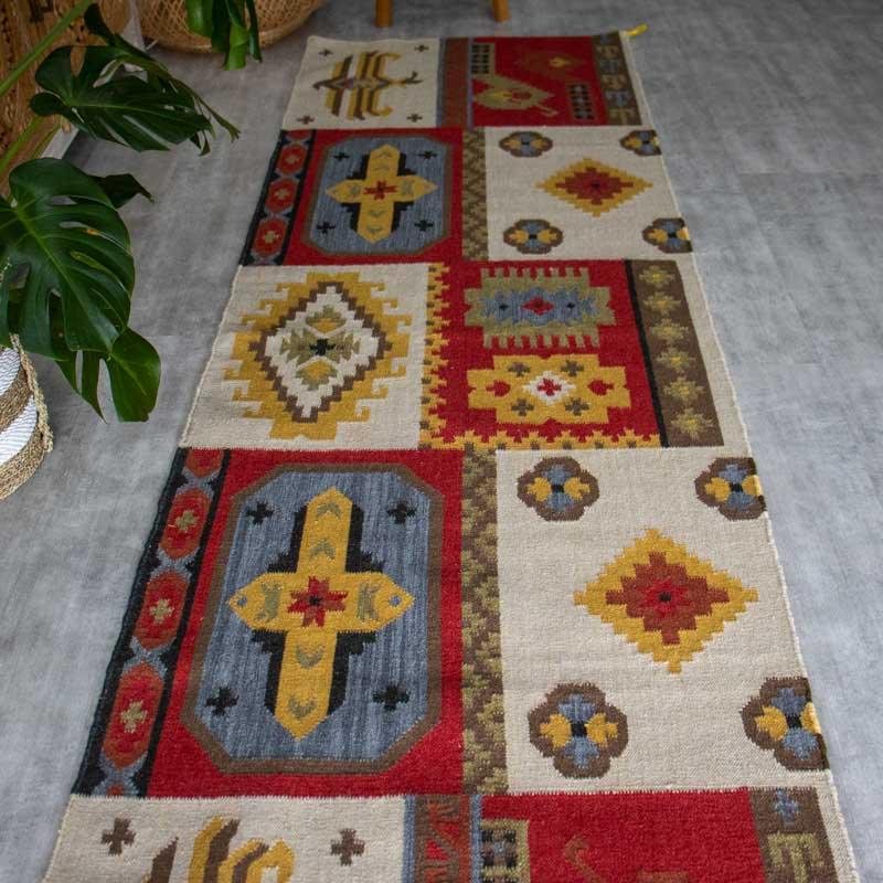 tapete passadeira kazak iraniano artesanal textil tecelagem tradição beleza cultura algodao la decoração casa loja artesintonia 04