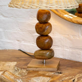 artesanato madeira fibra bali mesa sala quarto luminaria abajur handmade wood lampshade 03