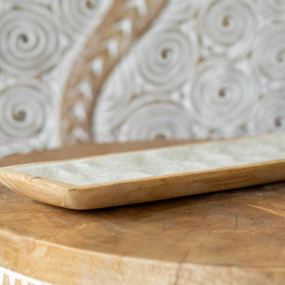 bandeja madeira madreperola decoracao artesanato casa mesa aparador cozinha mother of pearl tray 02