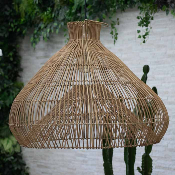 Luminária de teto Tay em rattan feita à mão Vietnã. 