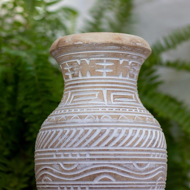 vaso em madeira artesanal etnico entalhado desenhos formas bali indonesia decoracao casa loja artesintonia 03