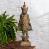 escultura buda thai madeira bali indonesia decoracao zen espiritual evolucao mudras posturas altar meditacao 06