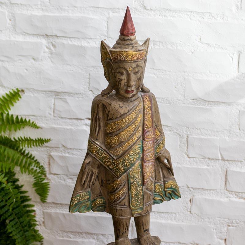 escultura buda thai madeira bali indonesia decoracao zen espiritual evolucao mudras posturas altar meditacao 07 